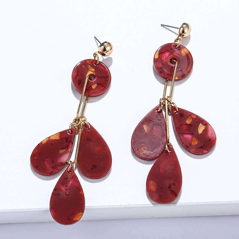 Twigs de la serie de la hoja al por mayor pendientes de flores