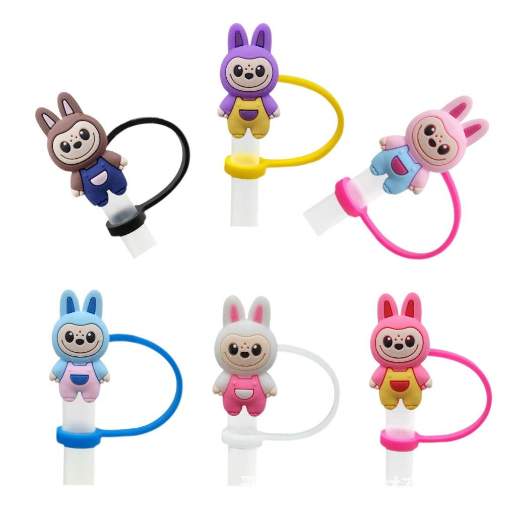 Wholesale 10pcs/pack  Cute cartoon-style straw cup cap