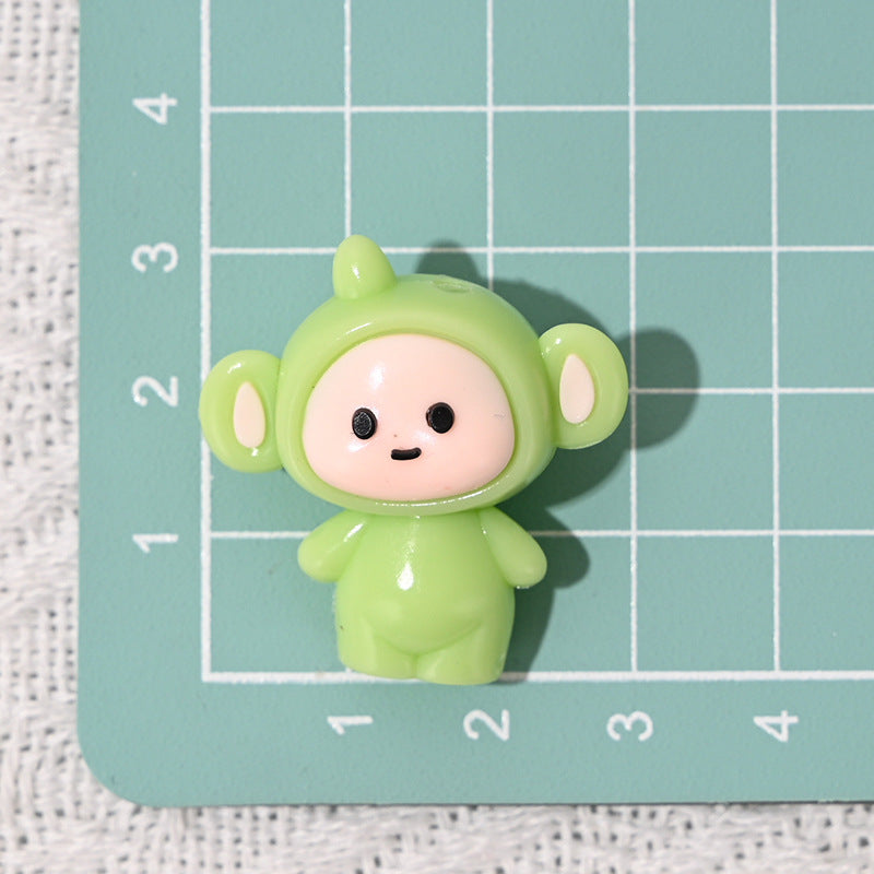 Wholesale 10pcs/pack Cartoon Teletubbies Rubber Beads DIY Beading