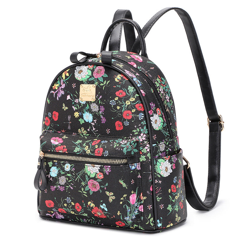 Wholesale Digital Printed Minimalist Leather Backpacks