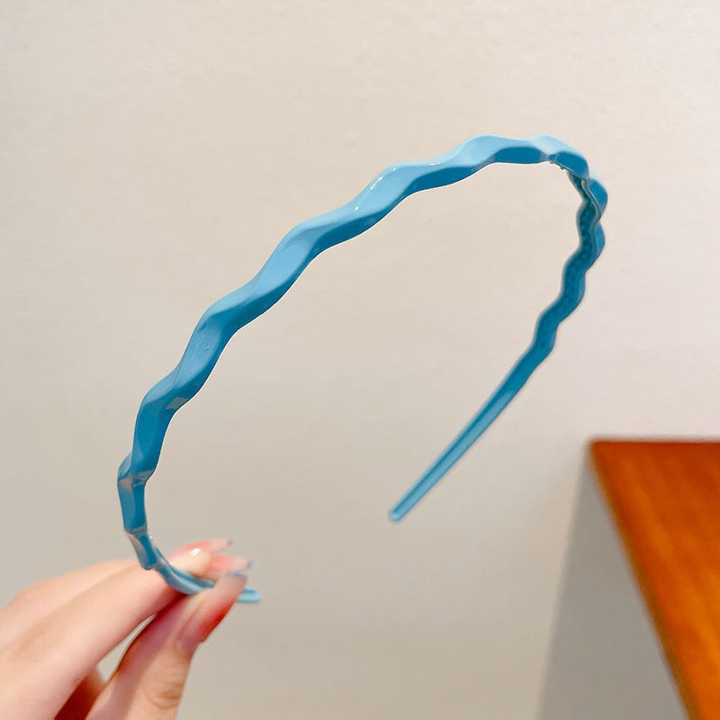 Wholesale Retro simple French style all-match outdoor face washing sponge headband for women