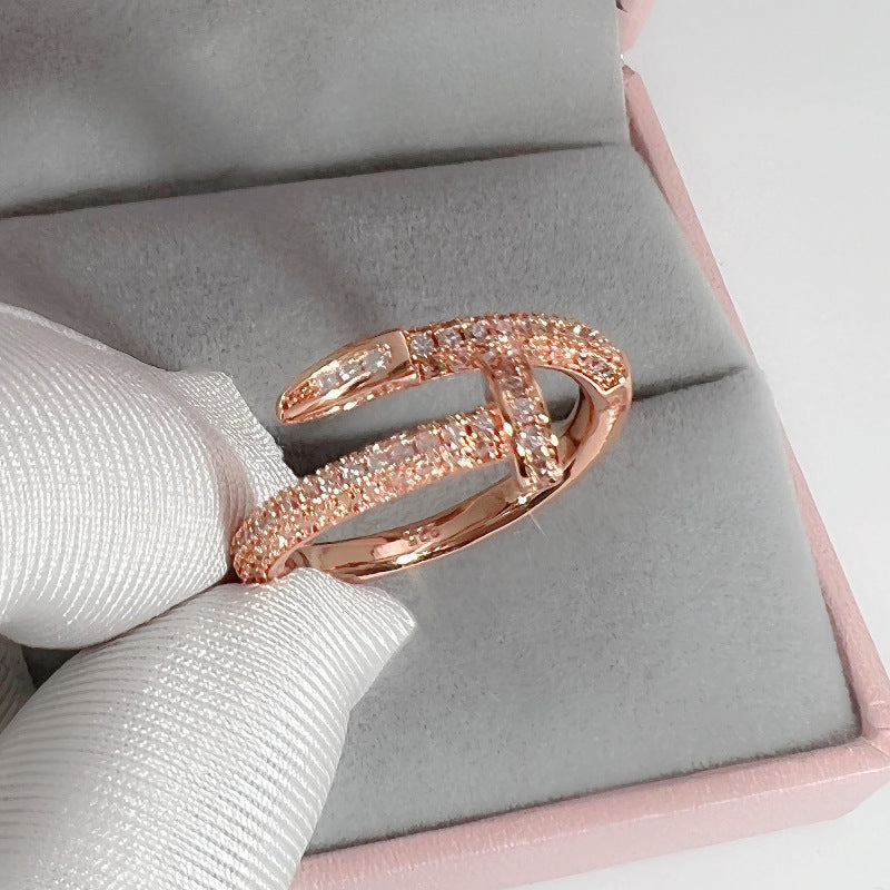 Wholesale Geometric diamond ring