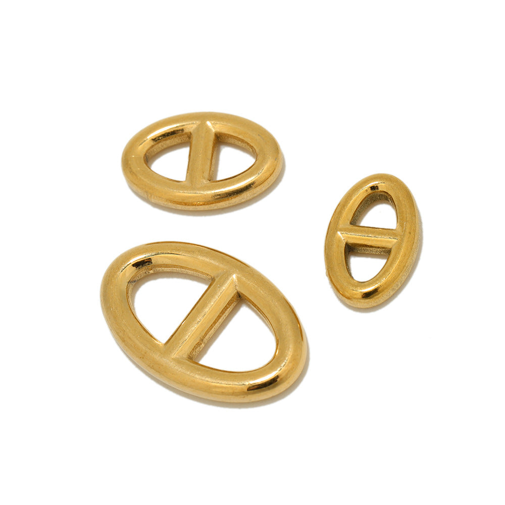 Wholesale 5PCS/PACK Stainless Steel Letter Pendant DIY Necklace Accessories