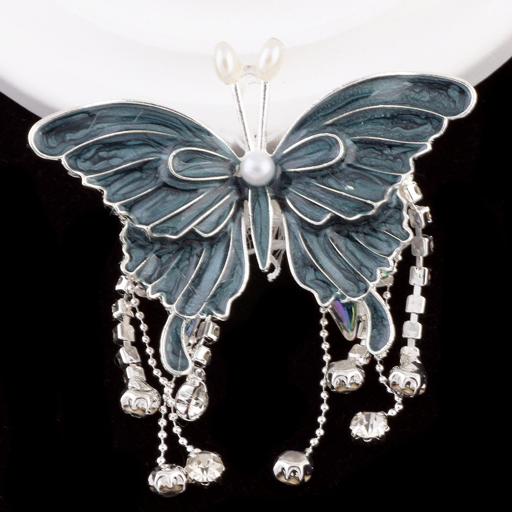 Wholesale 4pcs/pack 3D High-end Three-dimensional Butterfly Diamond Ball Can Wear Straight Hole DIY Beads