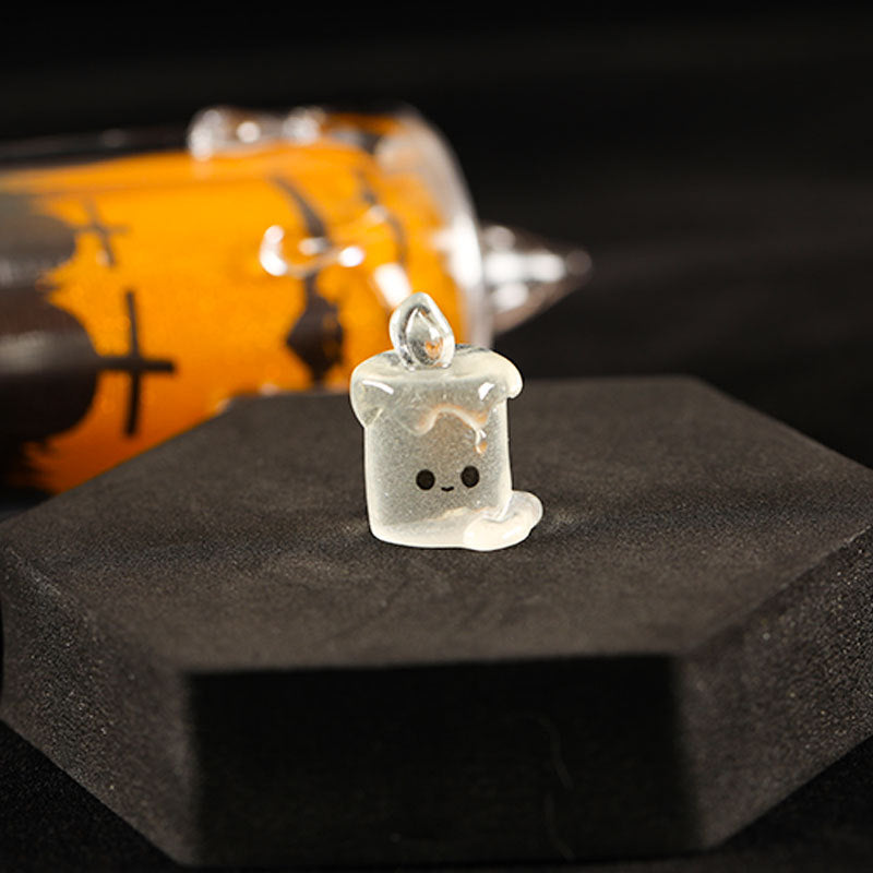 Wholesale Cute Resin  Ghost Cat Figurine – Glow-in-the-Dark DIY Pendant for Home Decor,  Party Gift,  Craft Supply