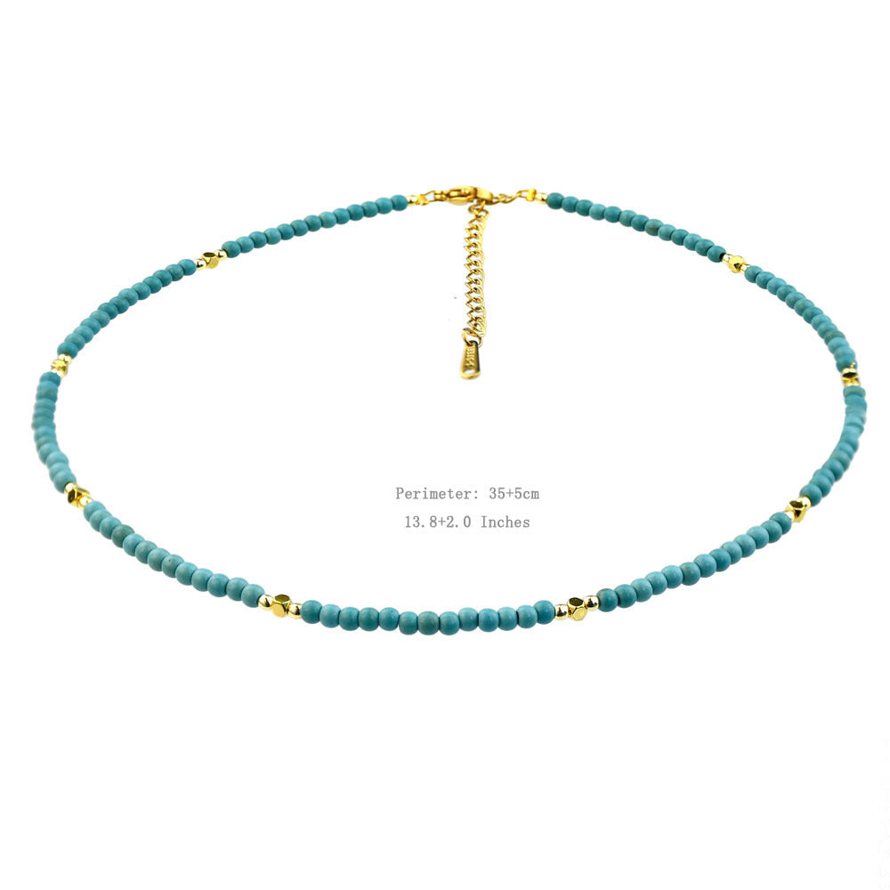 Wholesale Long Turquoise Beaded Necklace