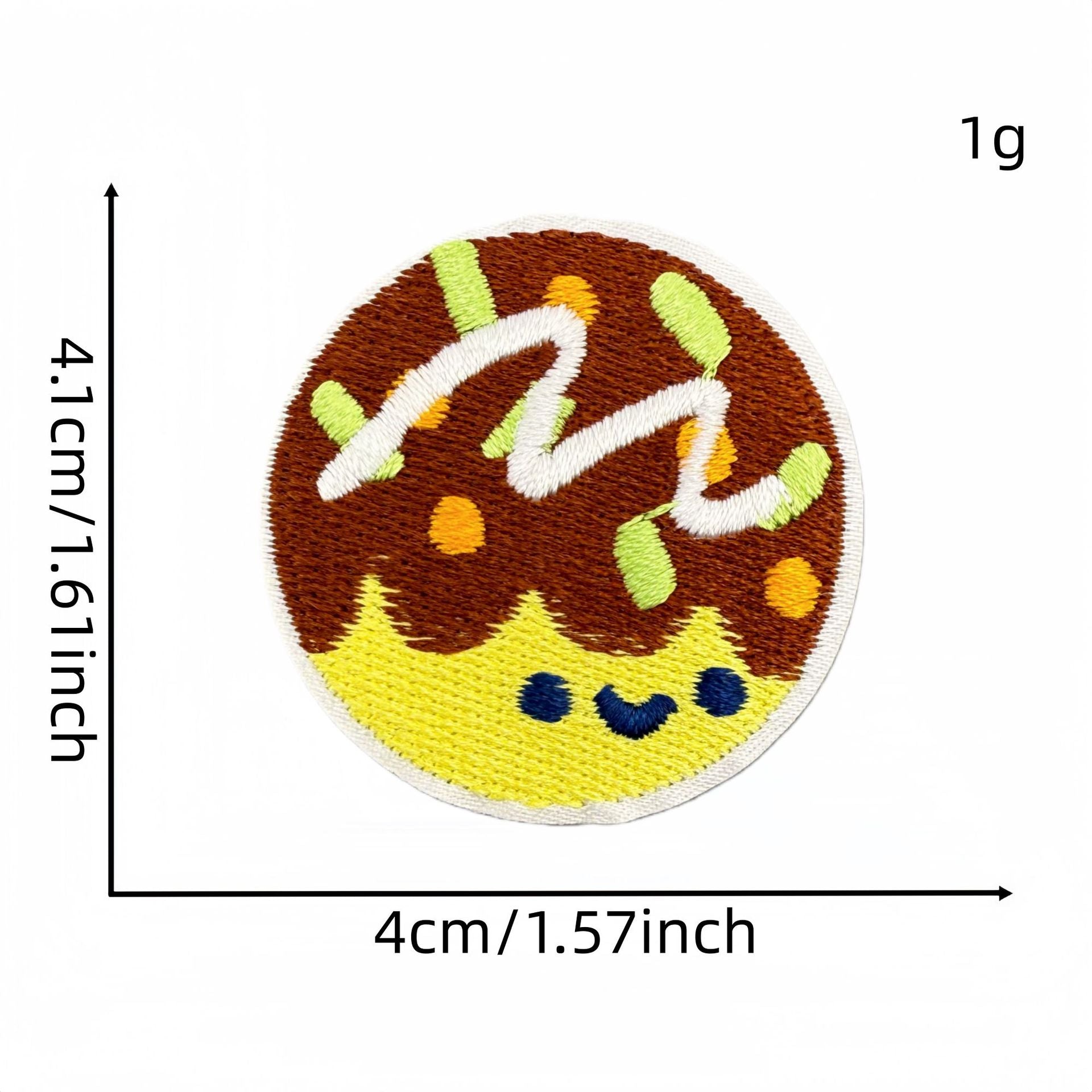 Wholesale Cartoon Salmon Sushi Iron On Embroidery Patch Fashion Decorative Clothing Accessory For DIY Craft And Party Gift Resale