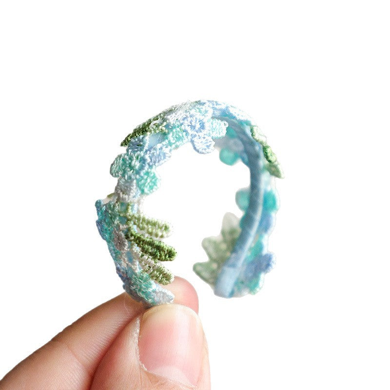 Wholesale Sweet Floral Print BJD Doll Headband Hair Accessory for Everyday Styling