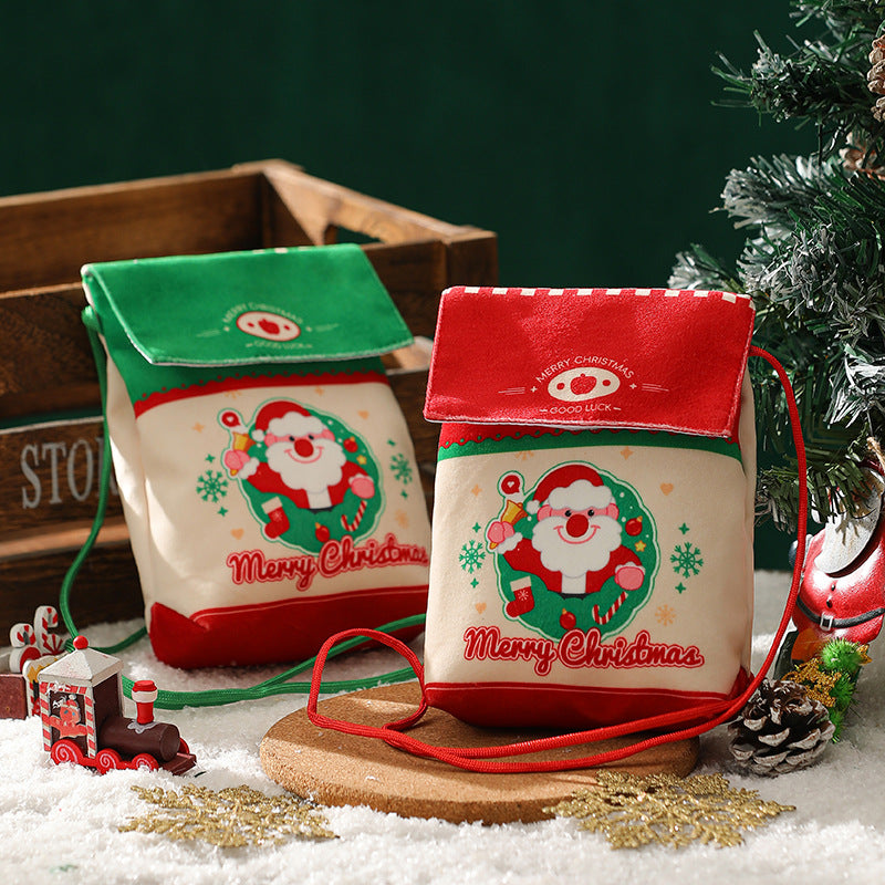 Wholesale Christmas Gift Velvet Apple Bag Handbag Drawstring Bag