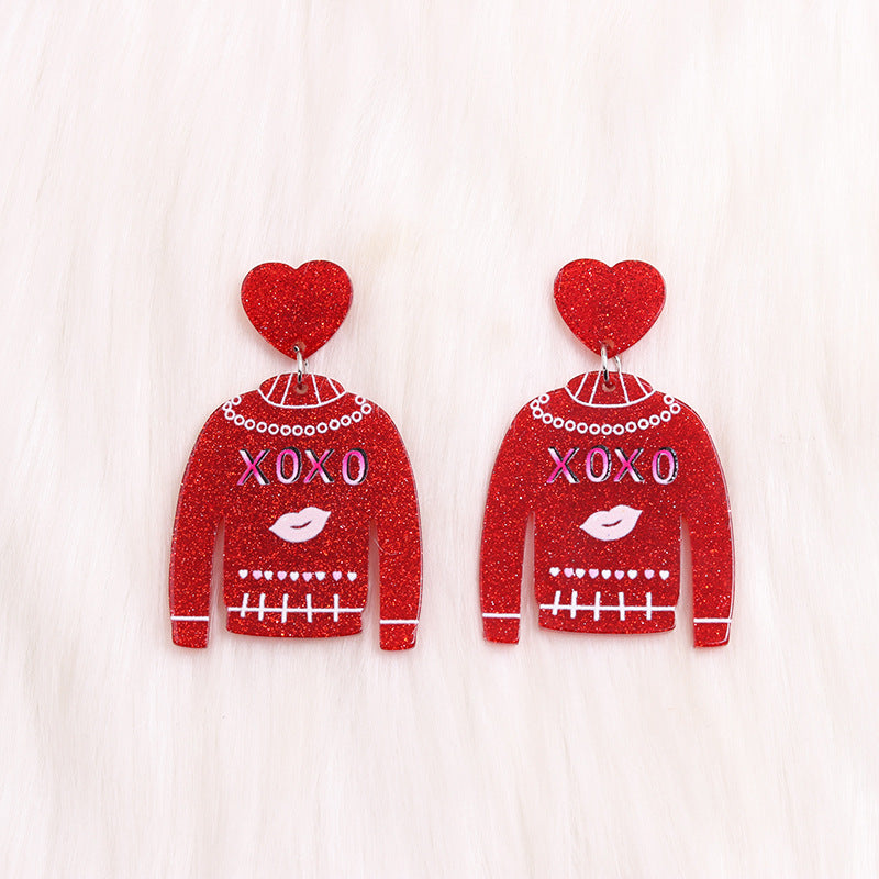 Wholesale Valentine's Day Sweaters, Hats, Acrylic Earrings