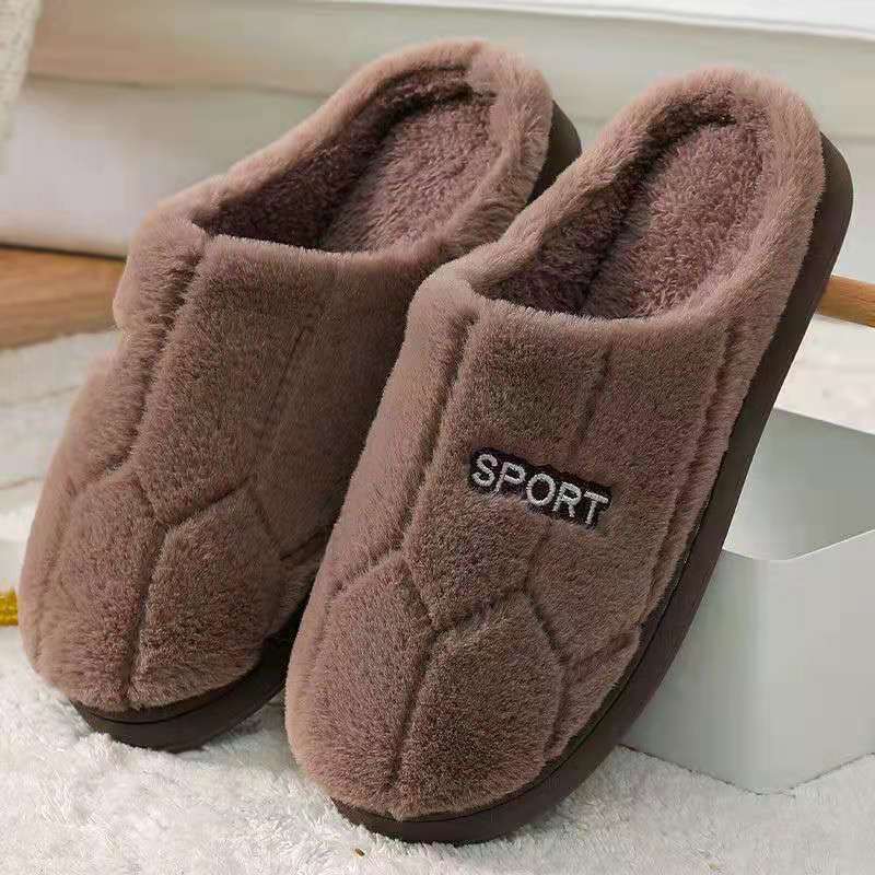 Wholesale Plush Thick Bottom Autumn and Winter Slippers