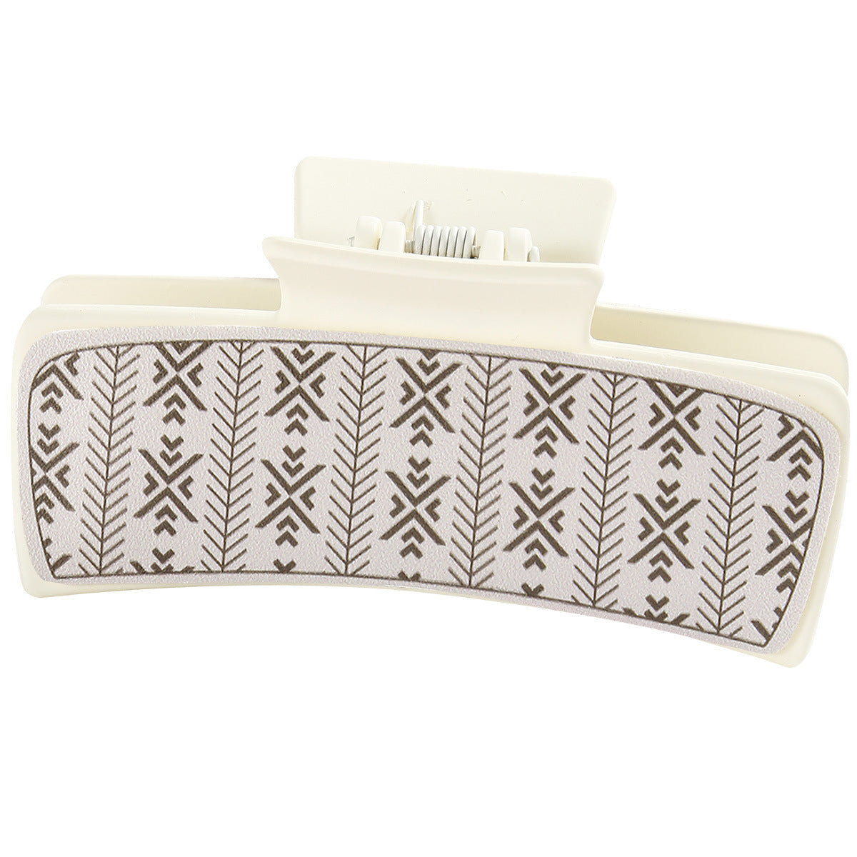 Wholesale white leather square hair  hairpin Hair Clips