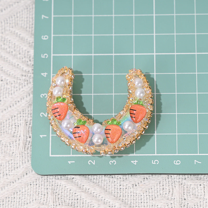 Wholesale Fruit Moon with Perforated Acrylic Beads