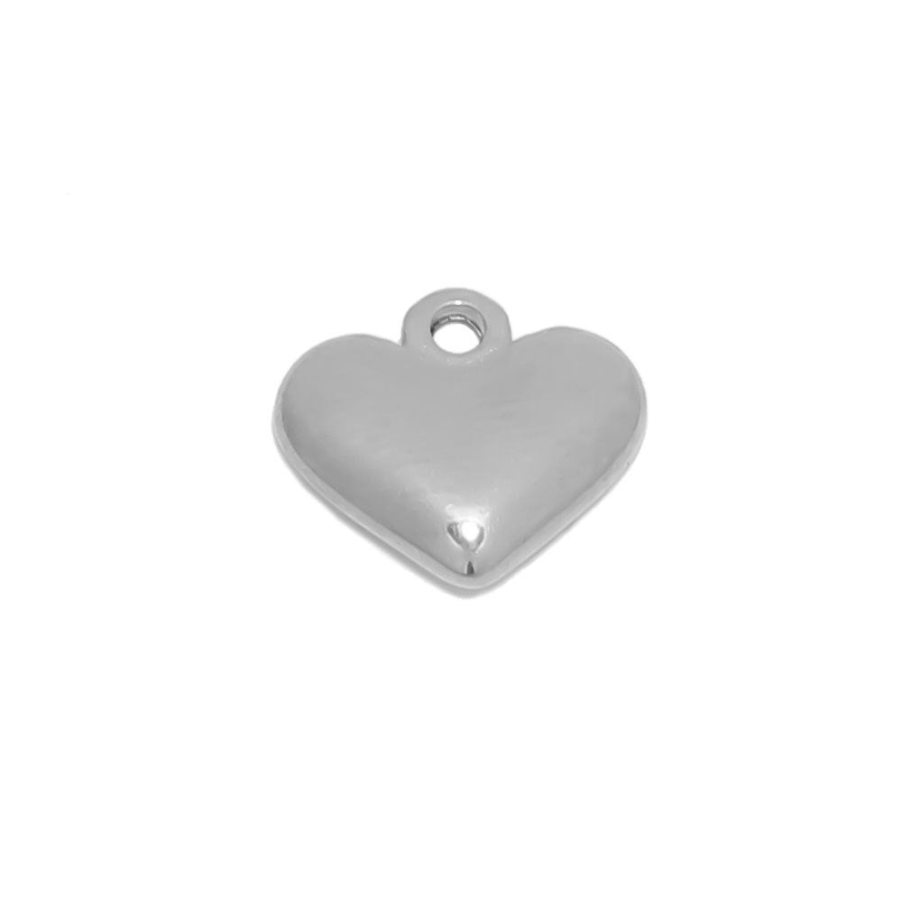 Wholesale 5PCS/PACK Stainless Steel Three-dimensional Peach Heart Small Pendant DIY Jewelry Pendant