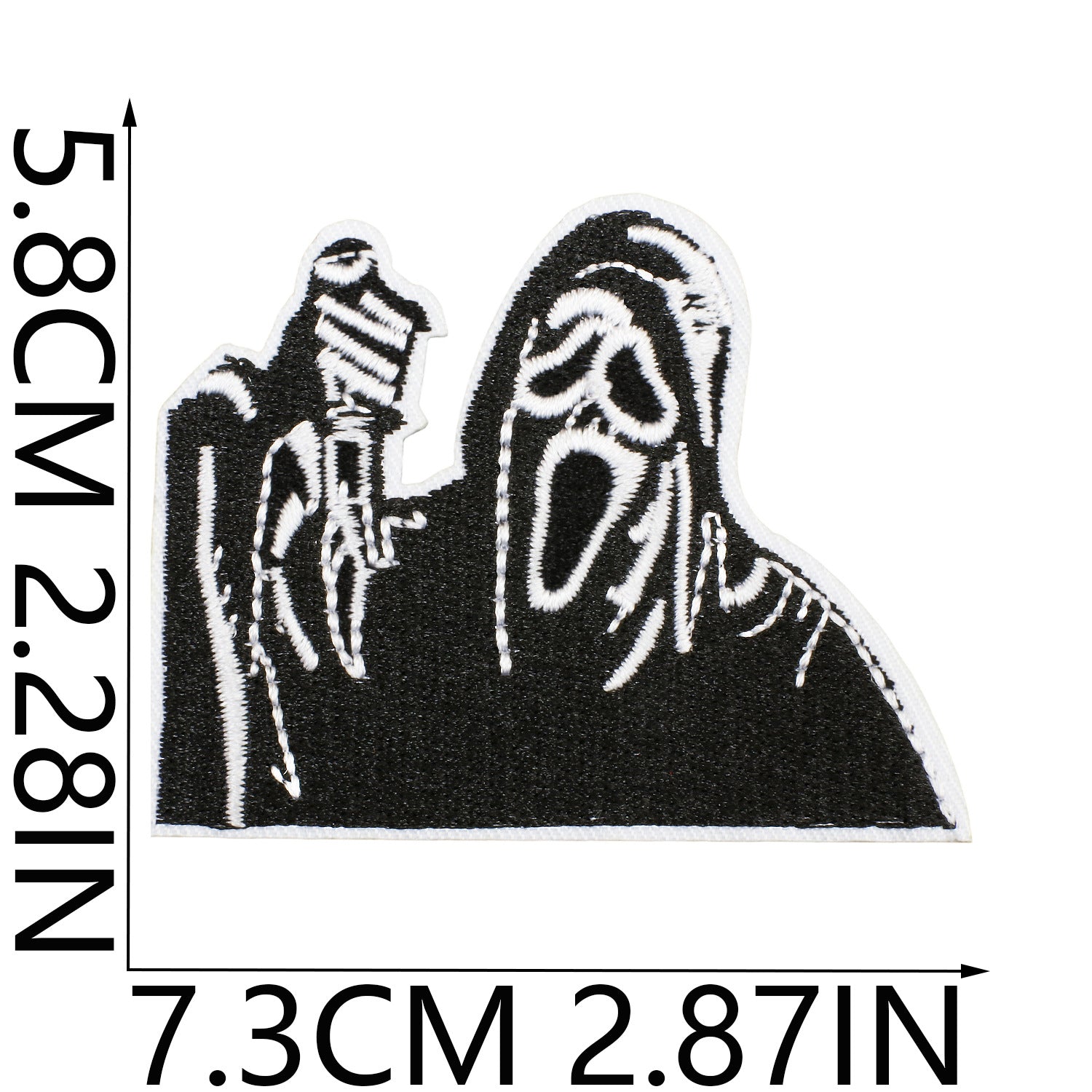 Wholesale Party  Embroidered Patches Creepy Clown Mummy Design Polyester Clothing Applique For Costume DIY OLY Exclusive