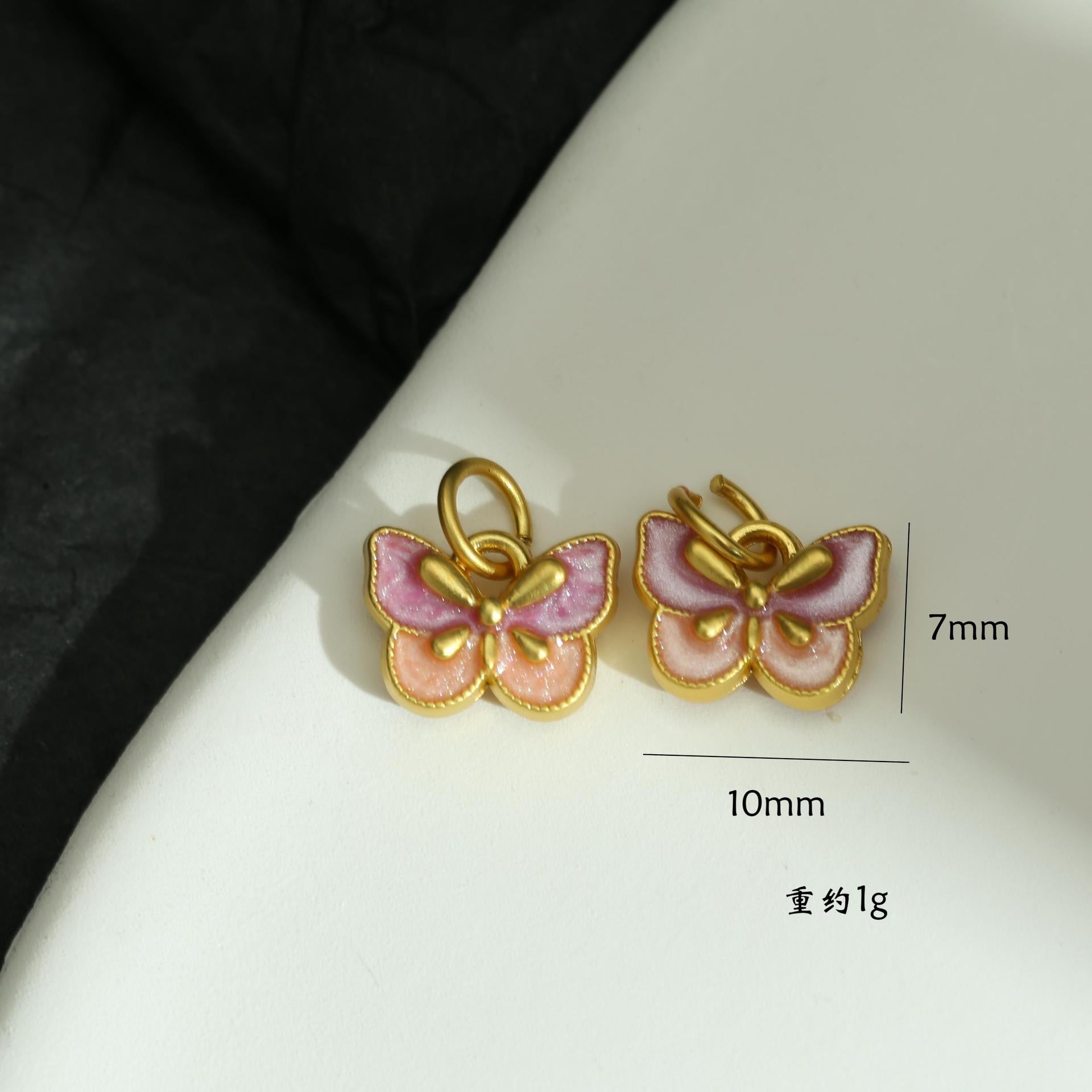 Wholesale Lily Flower Butterfly Cartoon Pendant