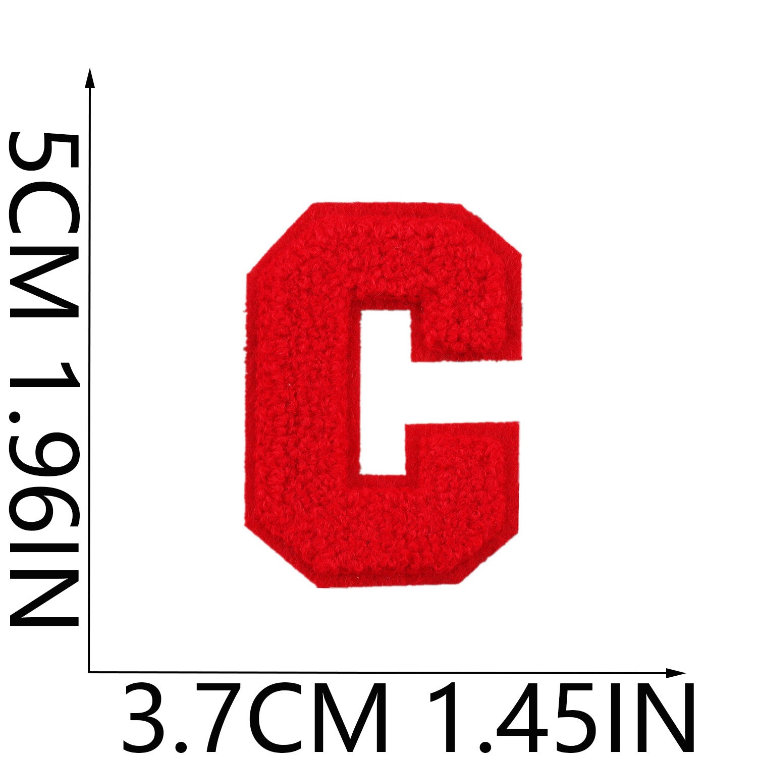 Wholesale Embroidered fabric patch hat and bag decoration A-Z English letter  DIY Patches