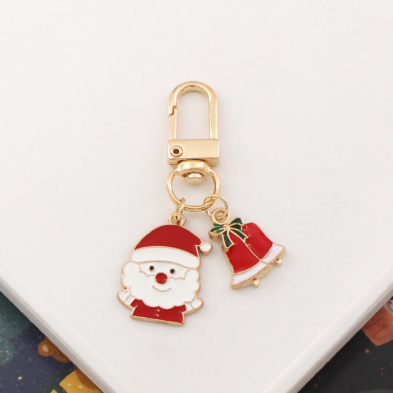 Wholesale Cartoon Christmas Metal Keychain