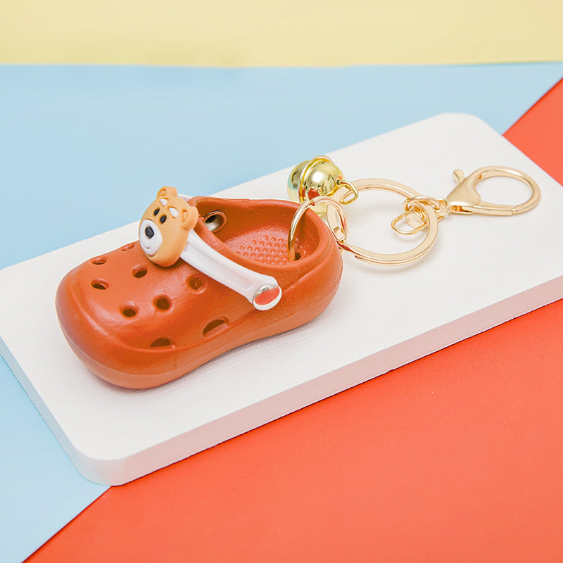 Wholesale Creative cute mini hole shoes keychain