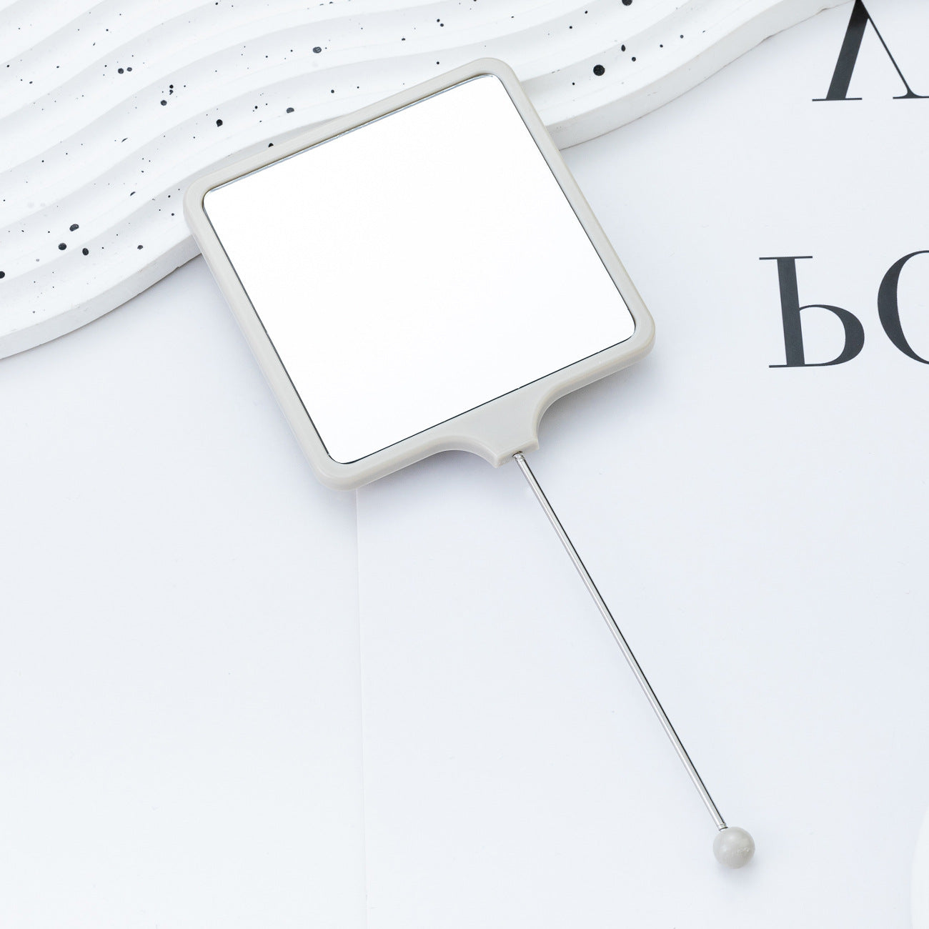 Wholesale Multicolor hand-held square DIY small mirror