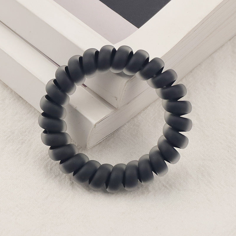 Wholesale Morandi Semi Transparent Matte TPU Hair Scrunchies