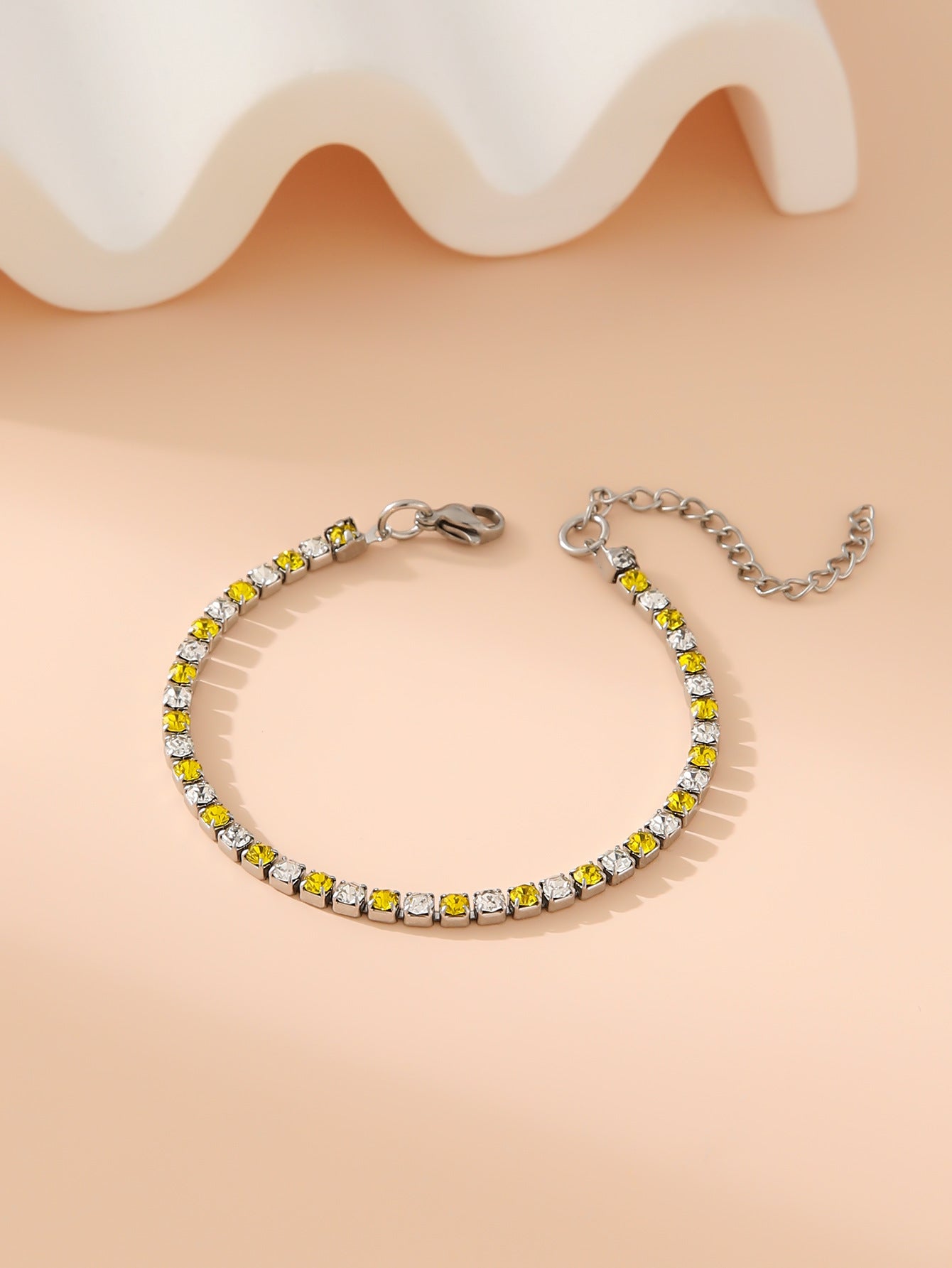 Wholesale Stainless steel zircon diamond cool style bracelet