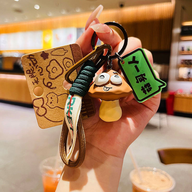 Wholesale Creative Wood Carving Wind Vegetable and Fruit Series Resin Key Chain