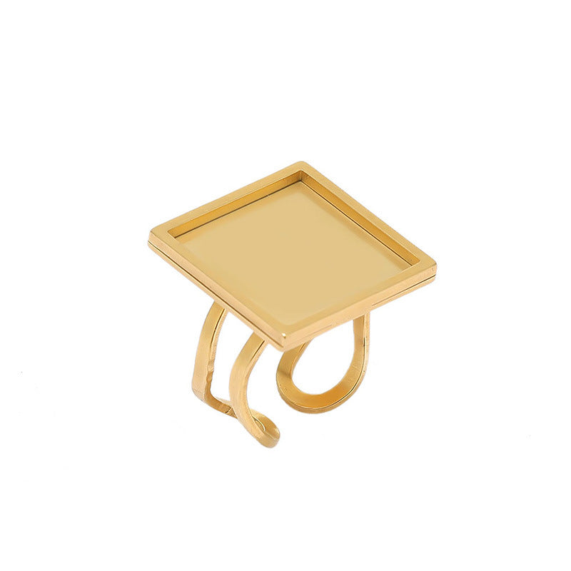 Wholesale 4PCS/PACK Stainless Steel Live Ring Holder DIY Jewelry Accessories