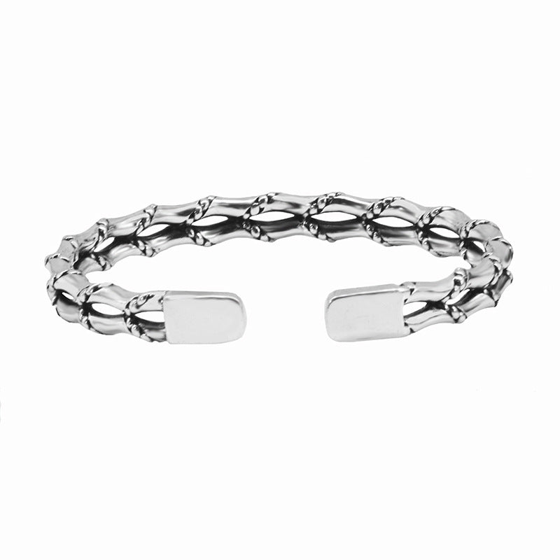 Wholesale Handwoven Double Layer Bamboo Bracelet for Men