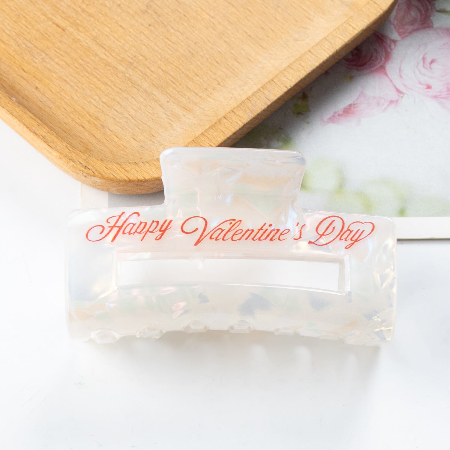 Wholesale Valentine's Day Colorful Rectangular Angel PVC 8cm Autumn and Winter Clip