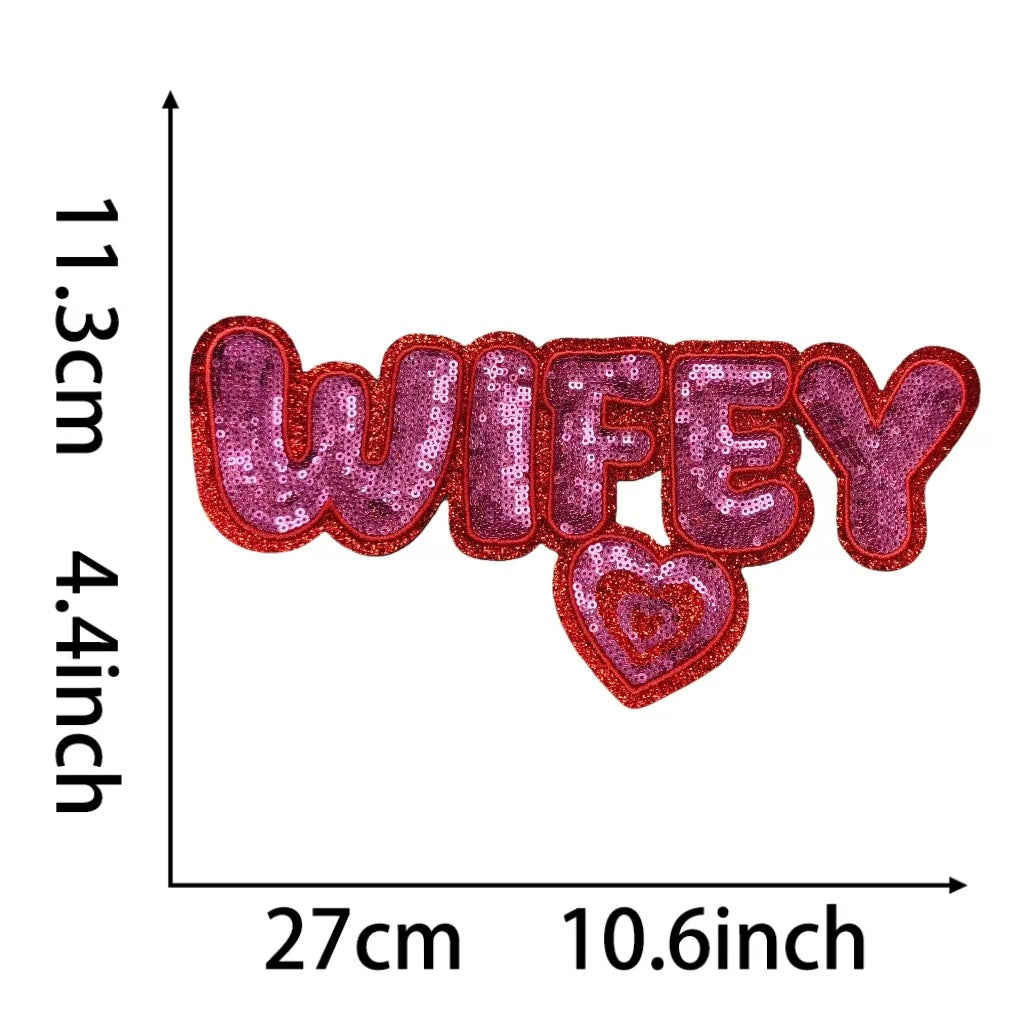 Wholesale Sequin Embroidery Oversized 28Cm Red Patch Coat Decor Boutique Craft Supply