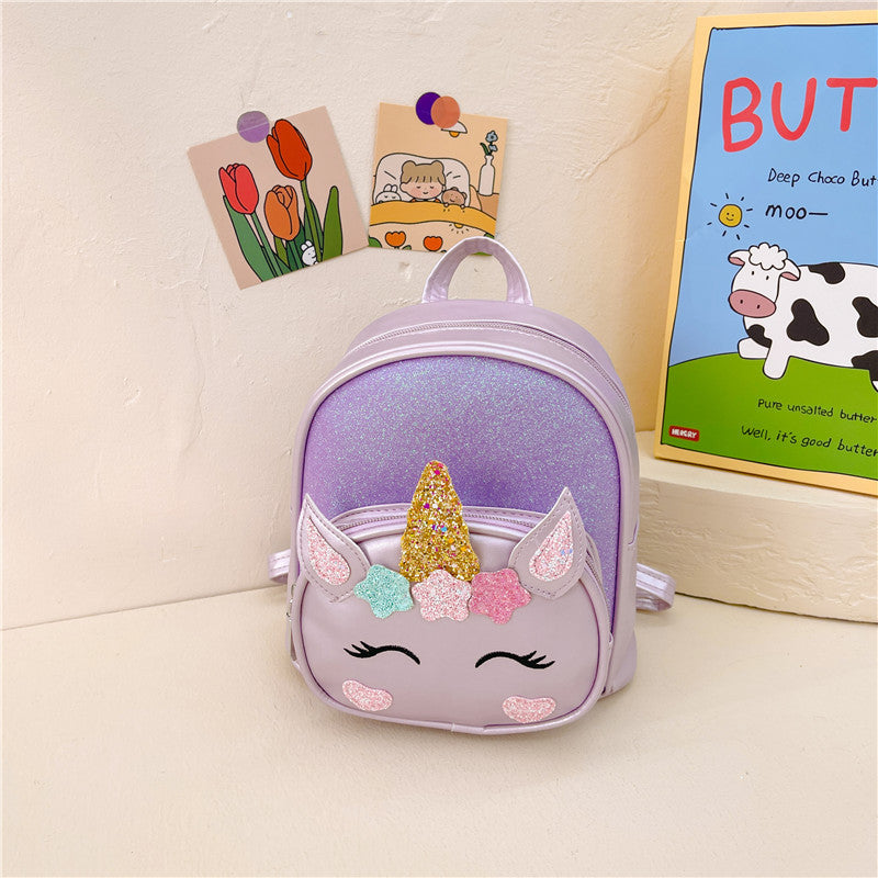 Wholesale PU Kids Unicorn Backpack