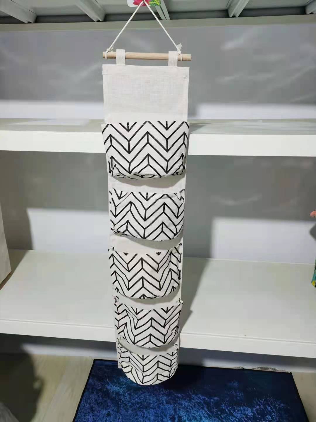 Wholesale Cotton and Linen Three-dimensional Miscellaneous Storage Hanging Bags