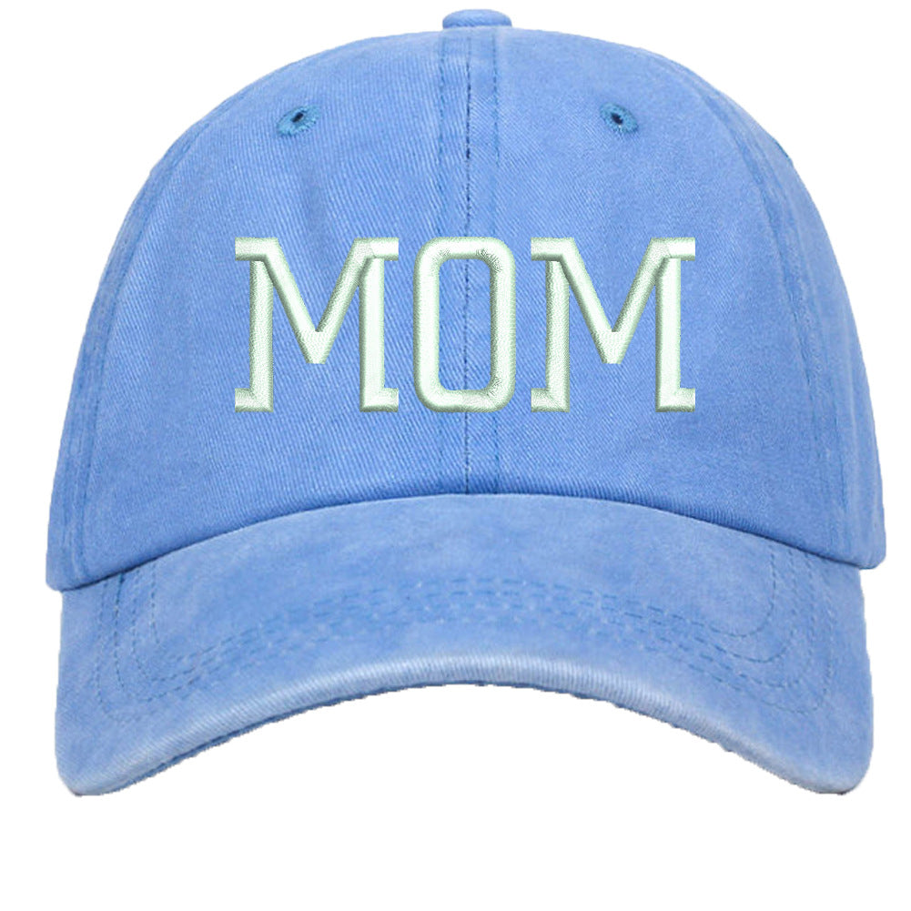 Wholesale Washed Cotton DAD MOM 3D Embroidered Baseball Cap