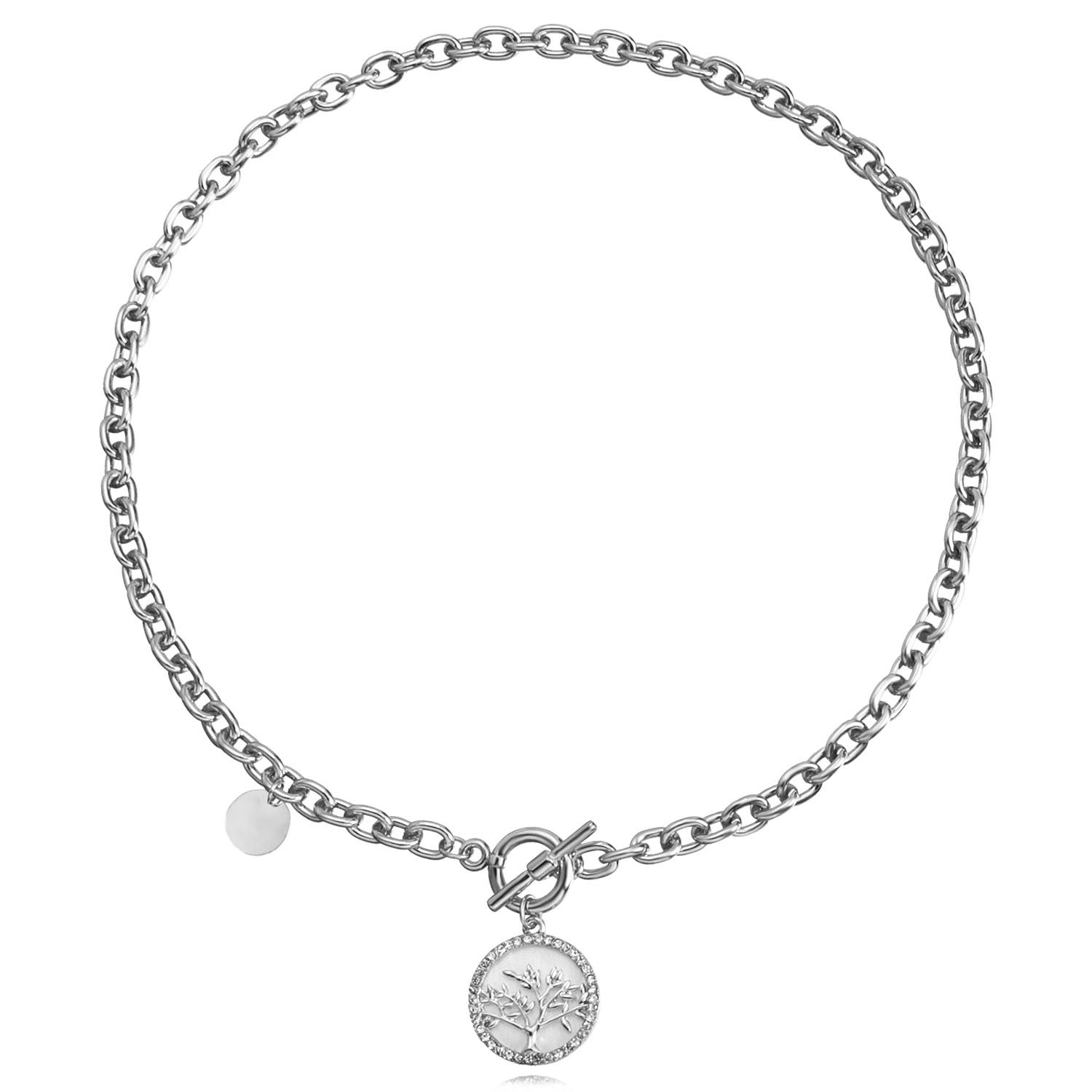 Wholesale Pearl Splicing Chain Imitation Fritillaria Pendant Alloy Necklace