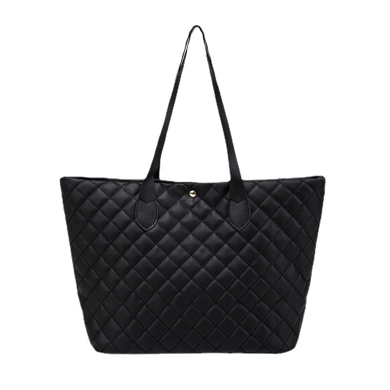 Wholesale PU Large Capacity Lingge One Shoulder Handbag