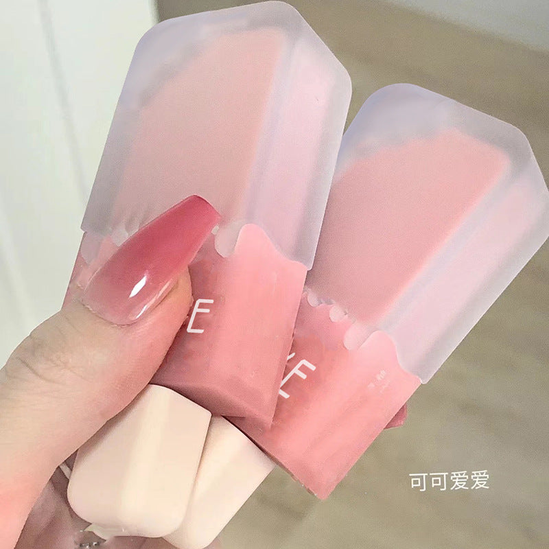 Wholesale Plastic Ice Cream Lip Glaze Matte Mist Velvet Lipstick