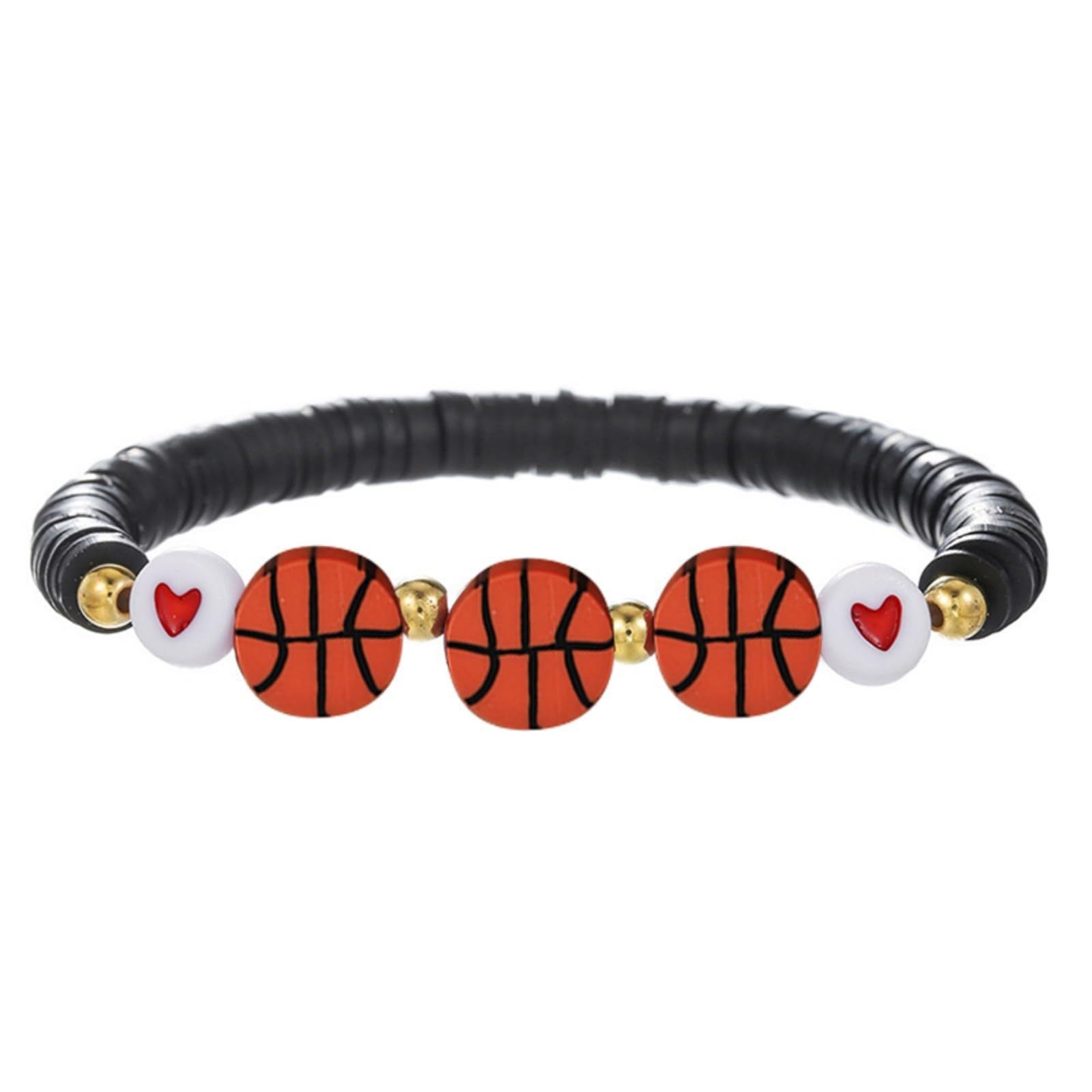 Wholesale Sports Ball Basketball Baseball Football Soft Acrylic Bracelet