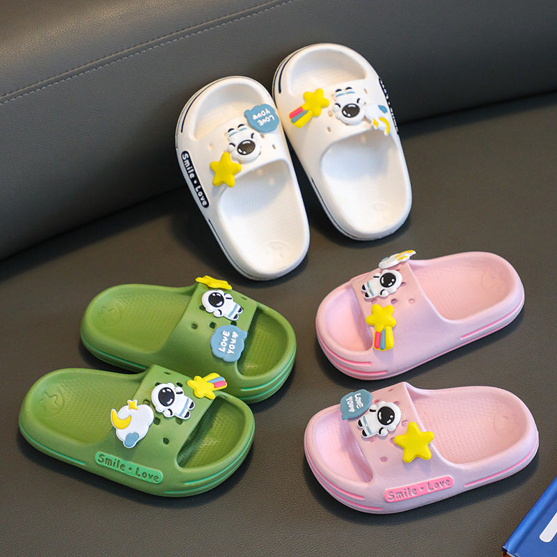 Wholesale Kids Indoor Non-slip Cool Slippers