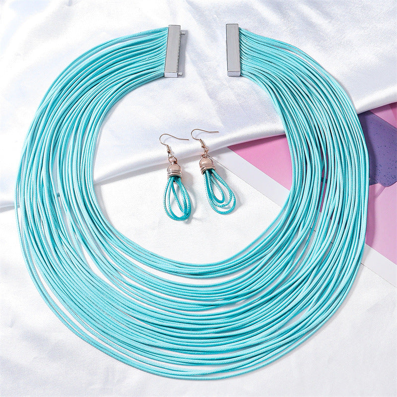 Wholesale New Hand-woven Multi-layer Necklace