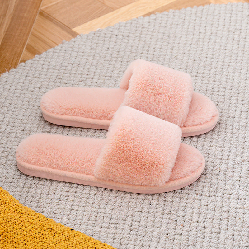 Wholesale Open Plush Slippers