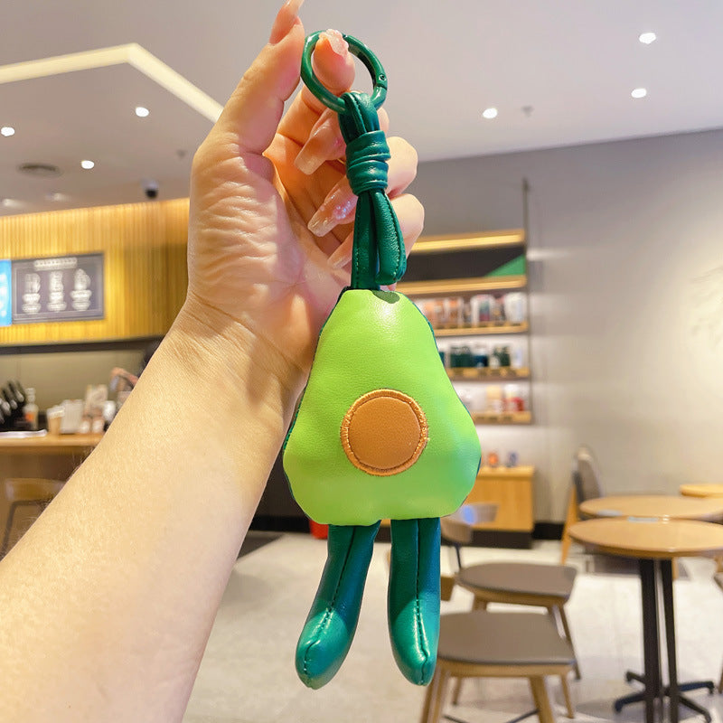 Llavero de aguacate de cuero al por mayor