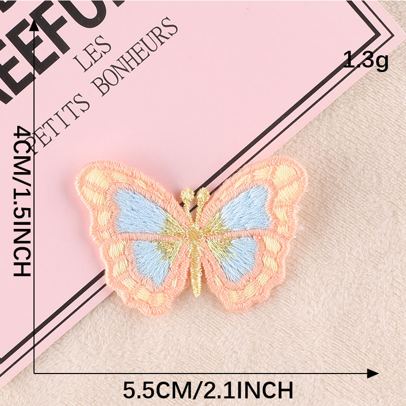 Wholesale Animal colored butterfly embroidery DIY Patches