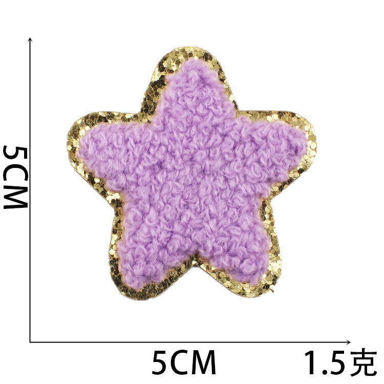 Wholesale Rainbow Embroidered Iron On Patch With Lightning And Five Pointed Star Stylish Clothing Accessory For Casual Wear And Resale