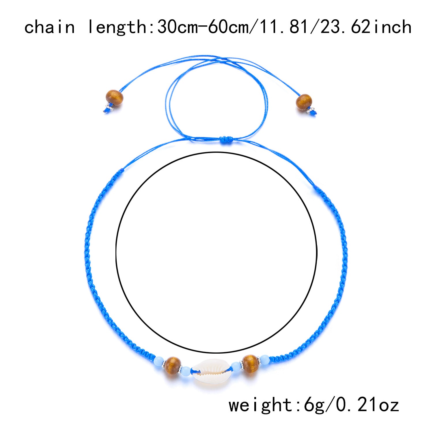 Wholesale Beachy Multicolor Braided Shell Necklace