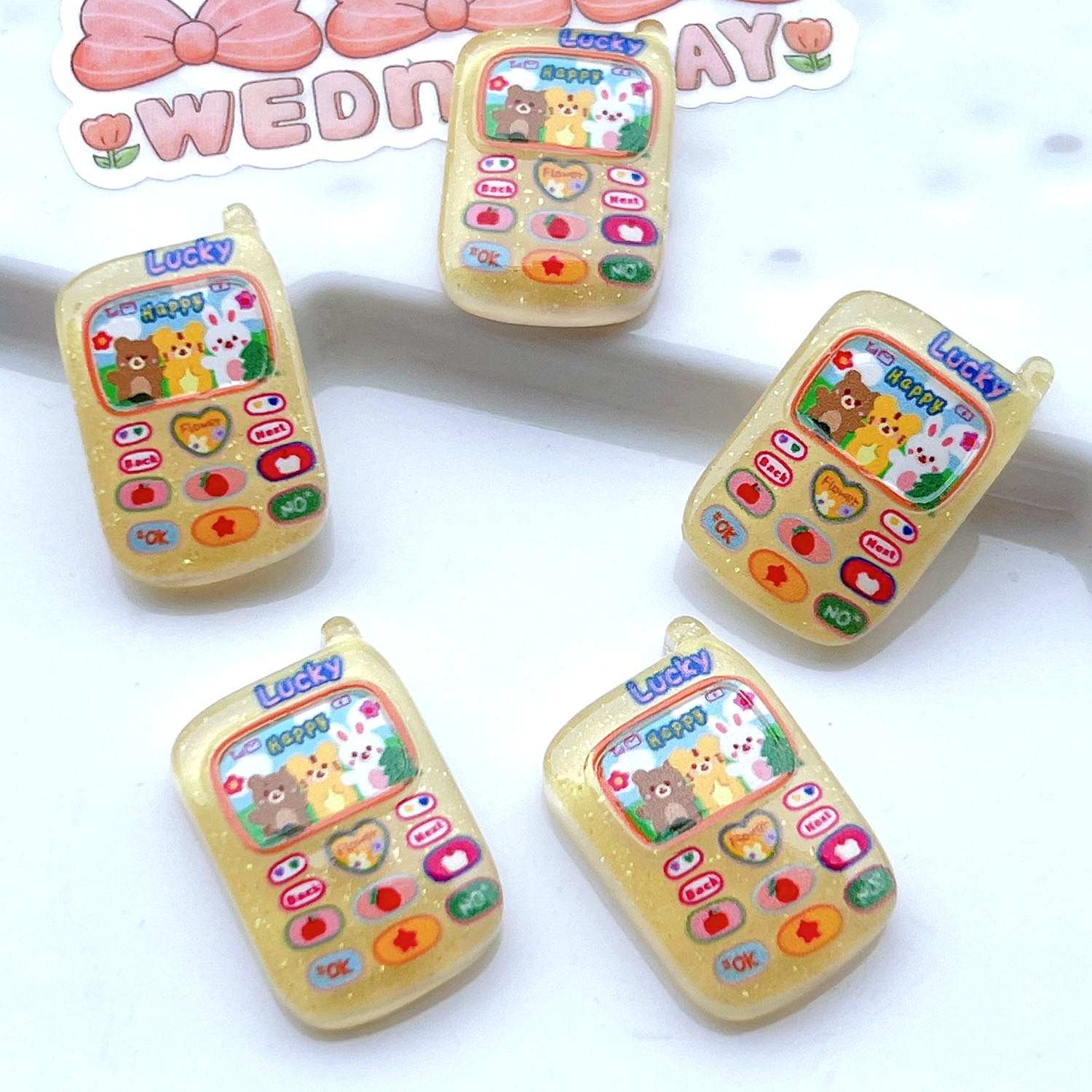 Wholesale 20pcs/pack Resin diy accessories mobile phone case diy hair accessories cream glue