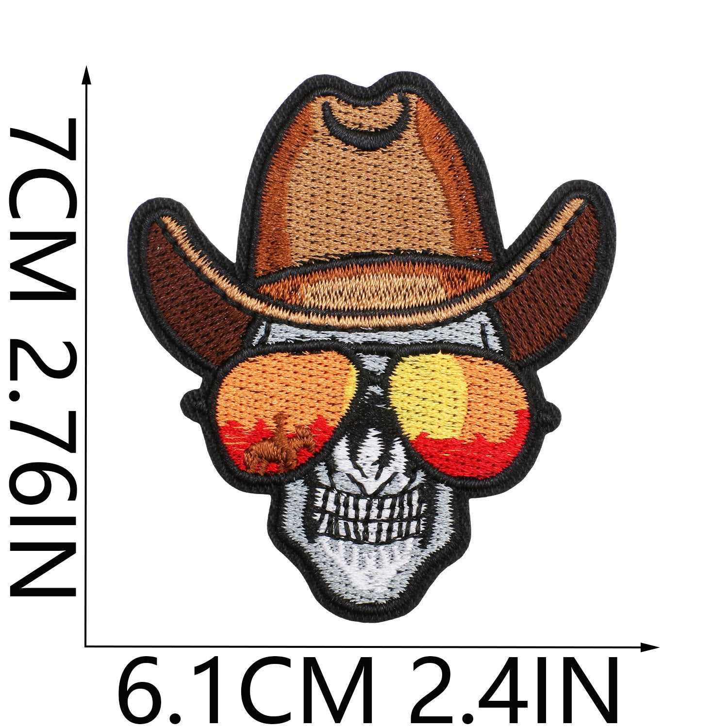 Wholesale Western Cowboy Horse Embroidery Patch Decorative Embroidered Applique For Clothing Resale