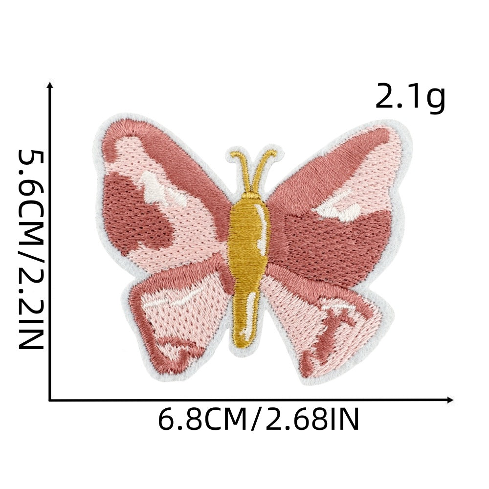 Wholesale Cartoon Pink Heart Cloth Patch Red Lip DIY Patches