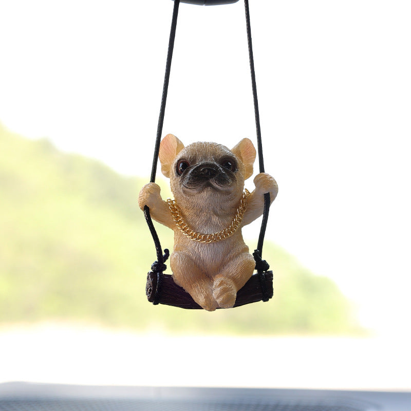 Wholesale Resin Puppy Car Pendant