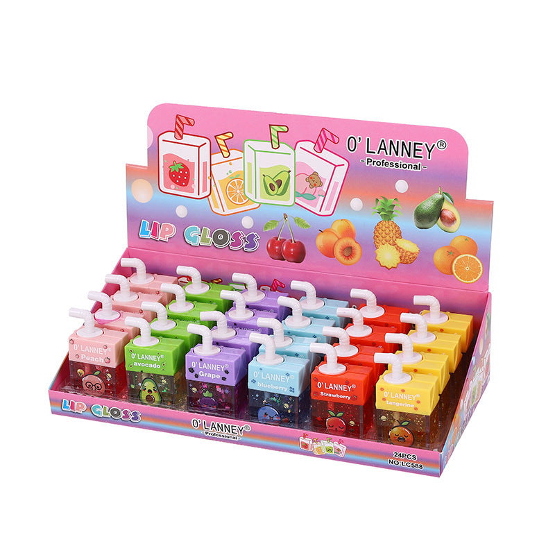 Wholesale Straw Gold Foil Lip Glaze Liquid Moisturizing Lip Oil